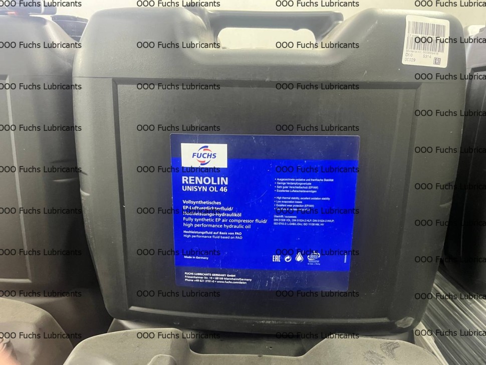 Компрессорное масло RENOLIN UNISYN OL 46 20л